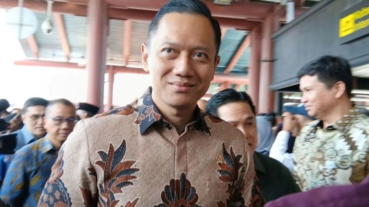 Menteri Koordinator Bidang Infrastruktur dan Pembangunan Kewilayahan (Menko IPK) Agus Harimurti Yudhoyono. (Foto: ANTARA/Azmi Samsul M)