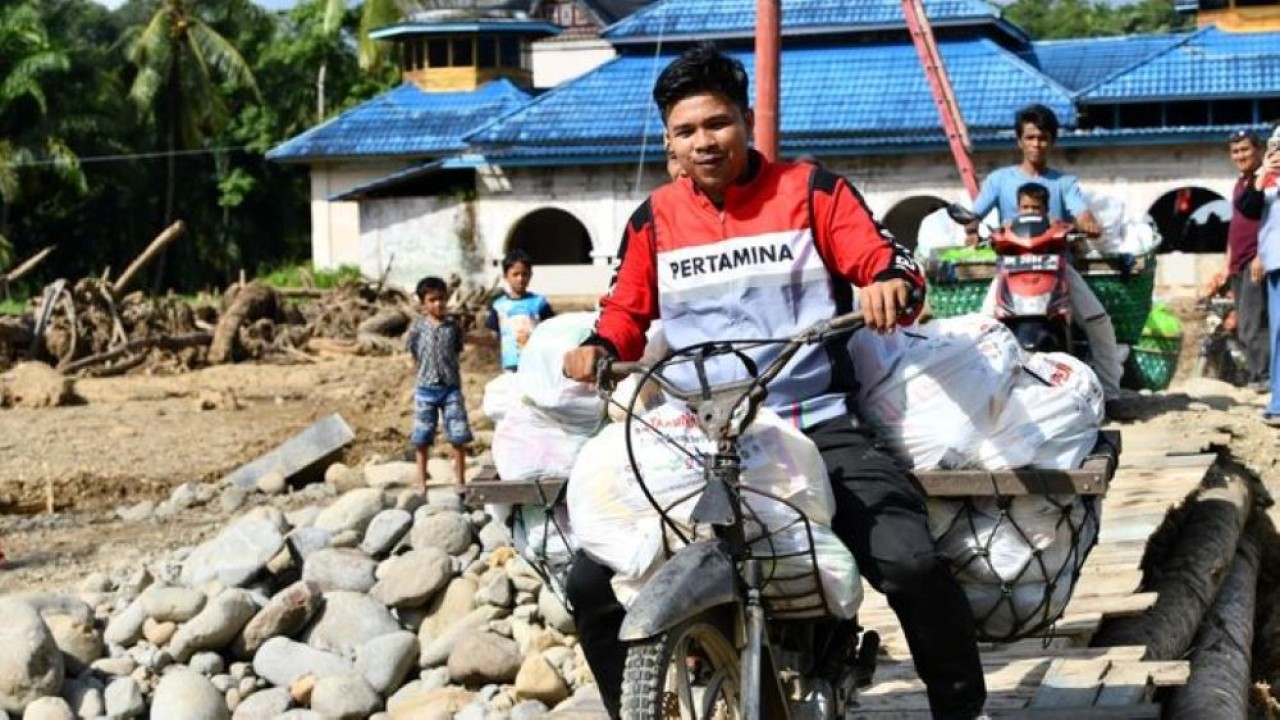 Bantuan kemanusiaan Pertamina terus mengalir.