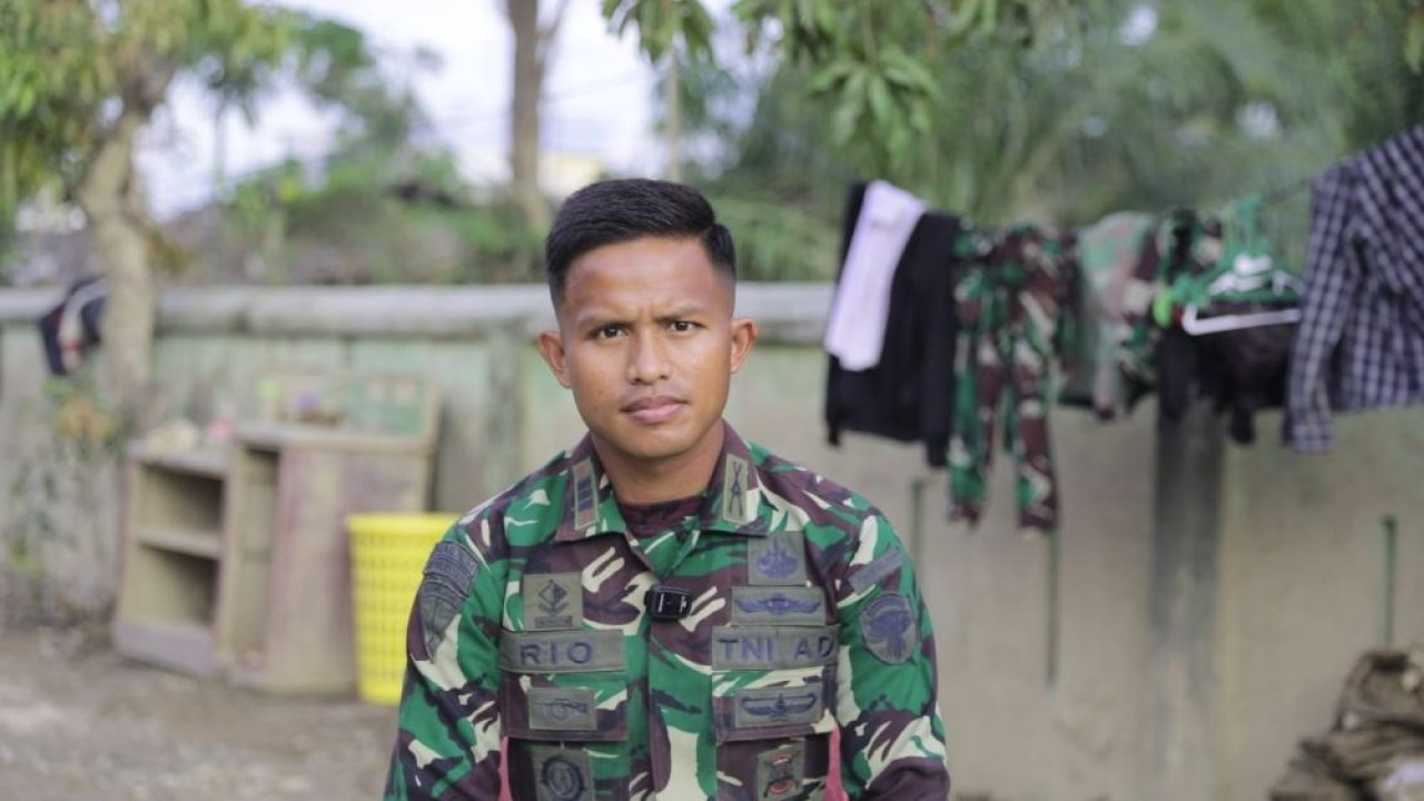 Komandan Kompi Senapan A Kapten Inf. Rio Sepajaya Pratama. (Foto: Istimewa)