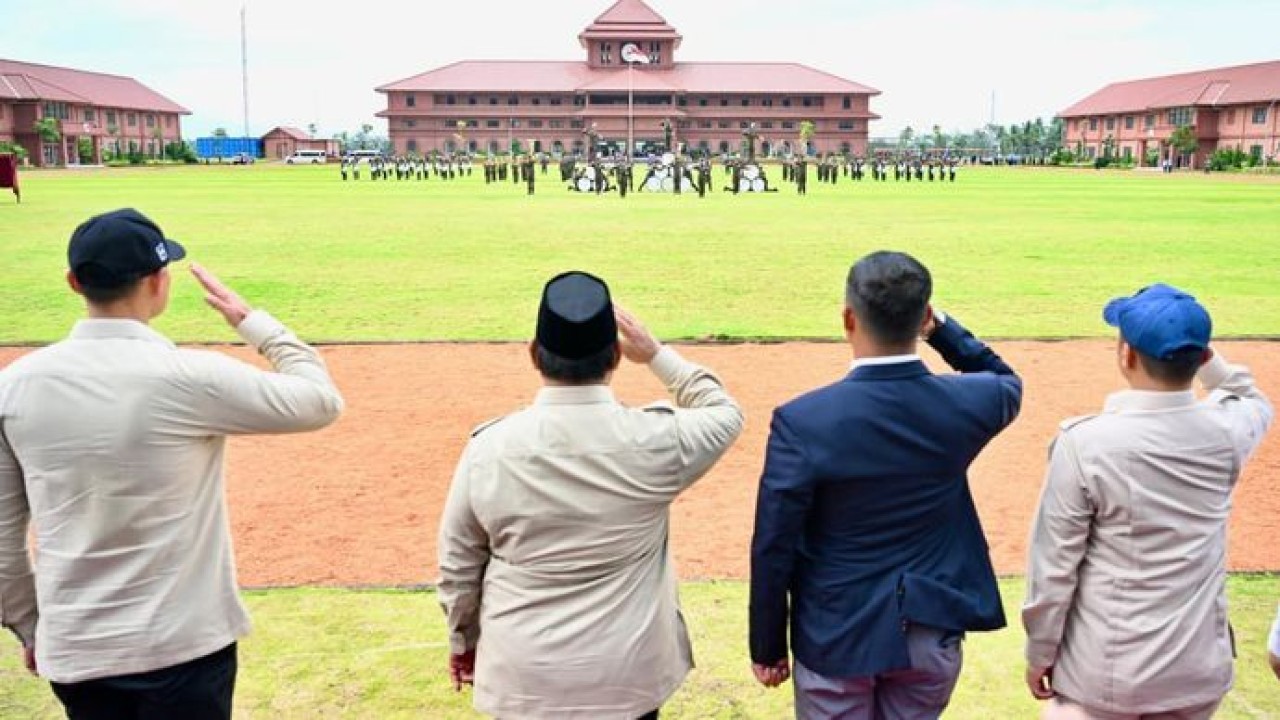 Presiden Republik Indonesia Prabowo Subianto dalam peresmian SMA Taruna Nusantara Kampus Malang, Selasa, 13 Januari 2026. (Sekertariat Kepresidenan)
