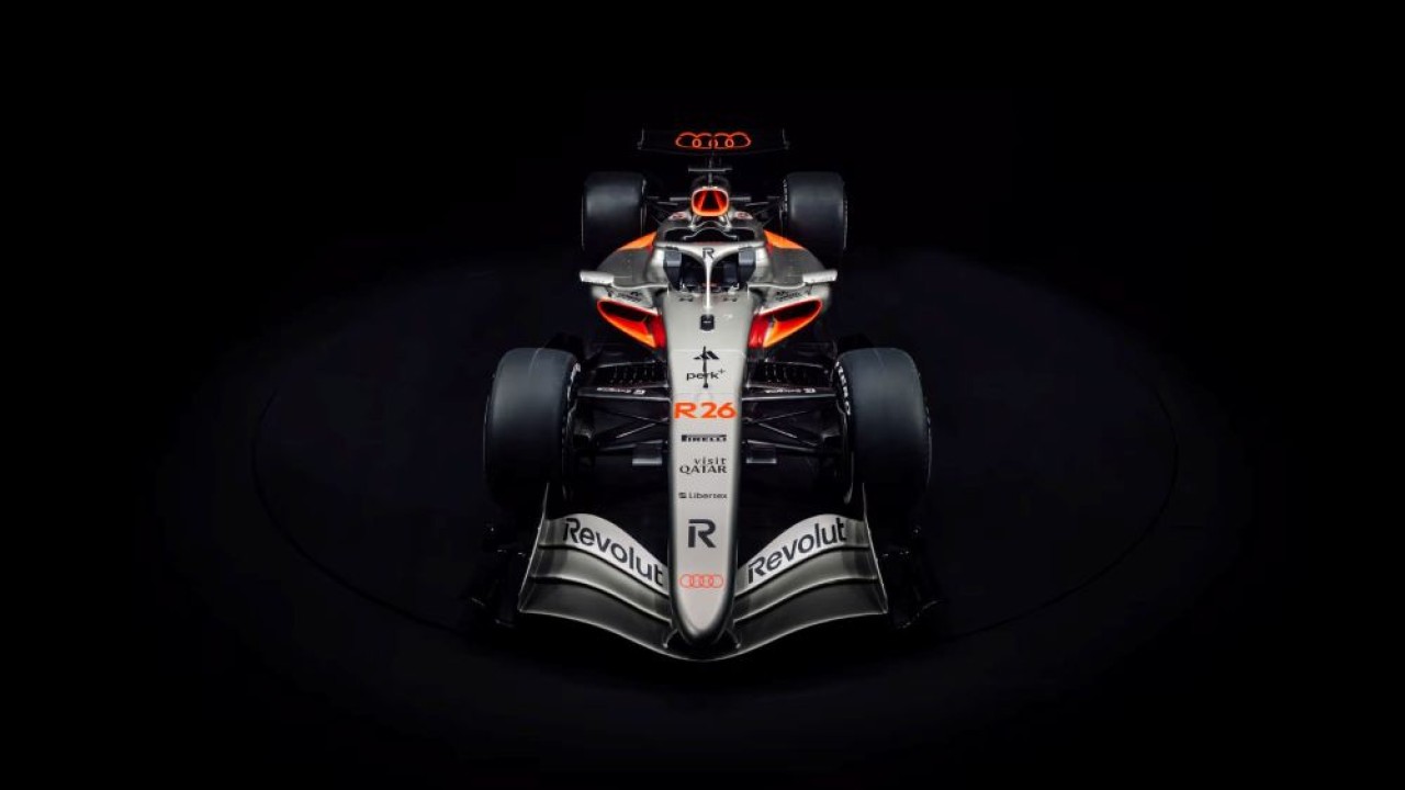 Audi Revolut F1 Team secara resmi memperkenalkan mobil Audi R26 pada acara peluncuran global di Berlin, Jerman, pada Rabu (21/1/2026) waktu setempat. (Foto: Istimewa)