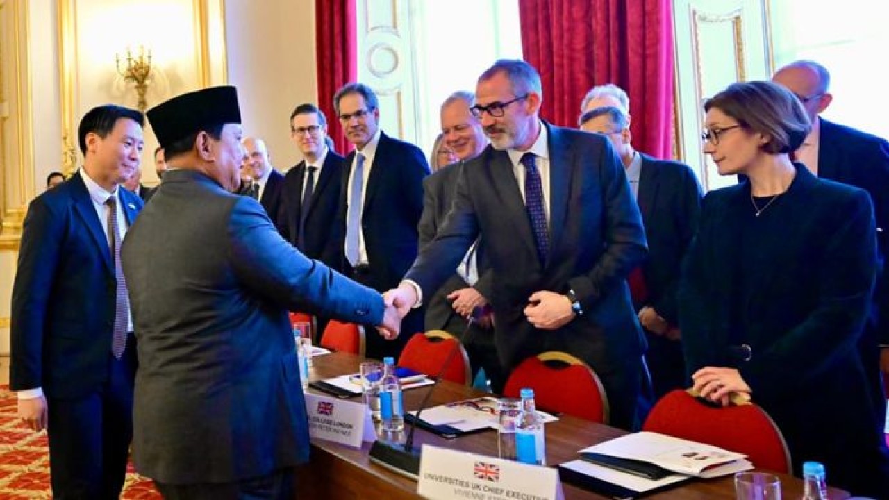 Presiden Prabowo di forum UK-Indonesia Education (Sekretariat Presiden)