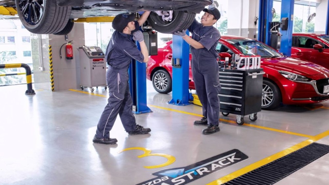 Mazda menghadirkan Bengkel Siaga 24 jam selama periode mudik Lebaran 2026. (Foto: Dok/Istimewa)