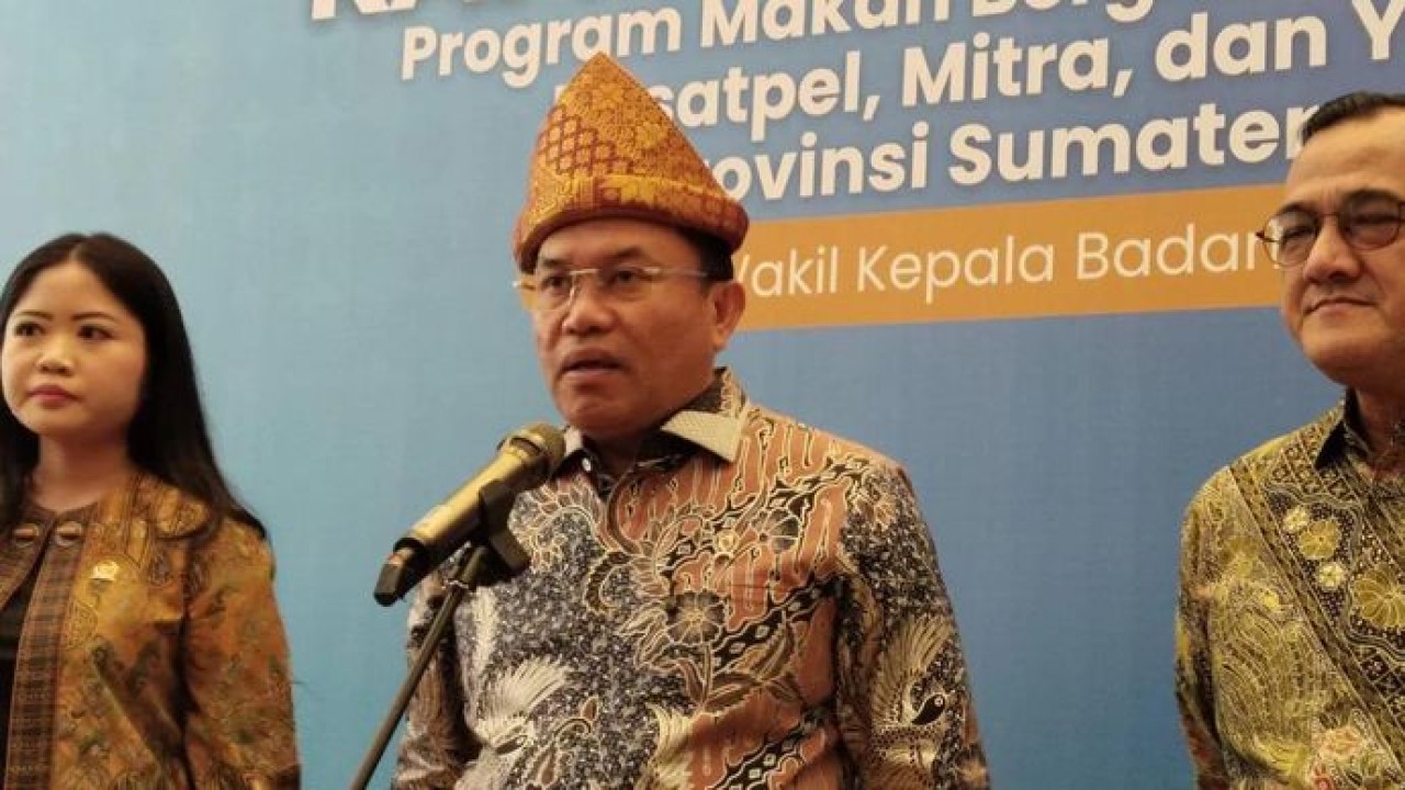 Wakil Kepala Badan Gizi Nasional Sony Sanjaya di Palembang, Sabtu 28 Februari 2026. ANTARA/M Imam Pramana (Antara)