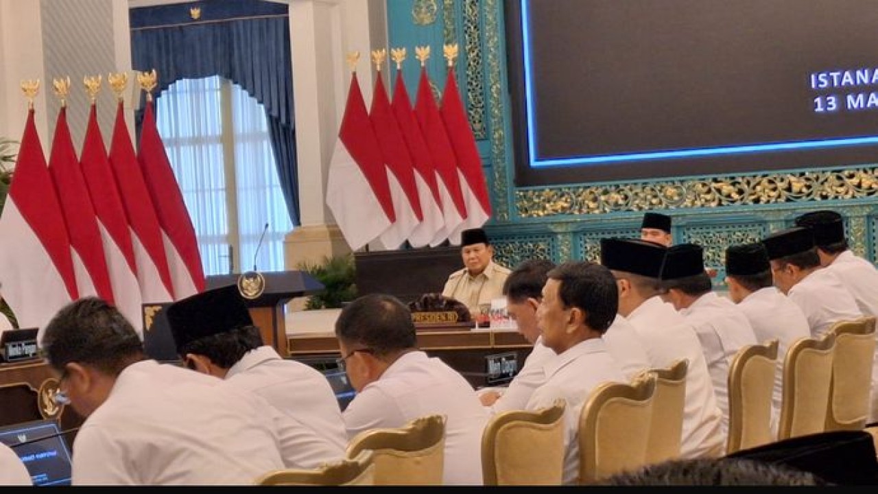 Prabowo Subianto Pimpin Sidang Kabinet Paripurna di Istana Negara, Jumat, 13 Maret 2026 (NTVnews)
