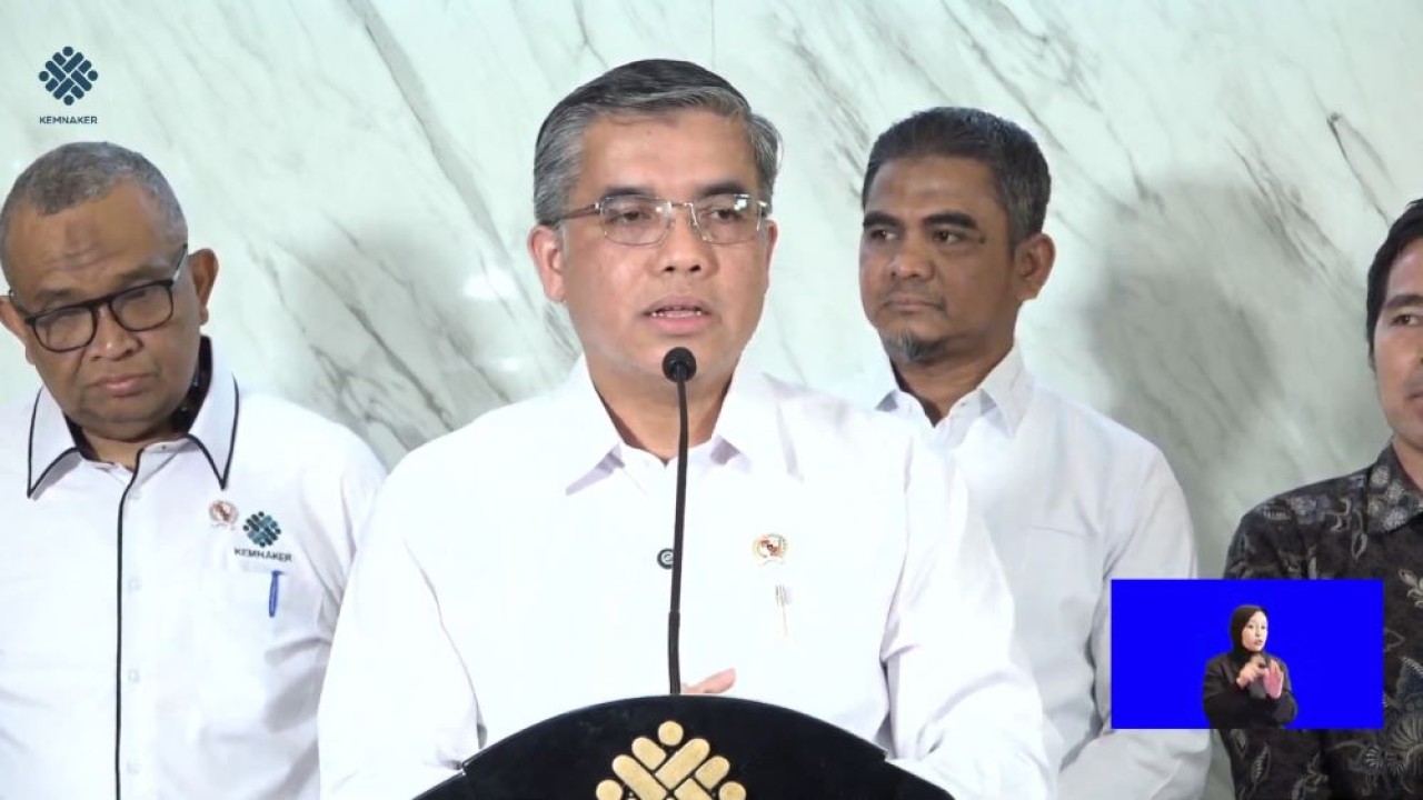 Menteri Ketenagakerjaan (Menaker) Yassierli.
