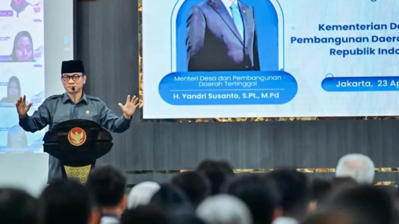Menteri Desa dan Pembangunan Daerah Tertinggal (Mendes PDT) Yandri Susanto membuka Orientasi PPPK Tahun 2026 di Kantor Kemendes PDT Jakarta, Kamis 23 April 2026. ANTARA/HO-Humas Kemendes PDT. (Antara)