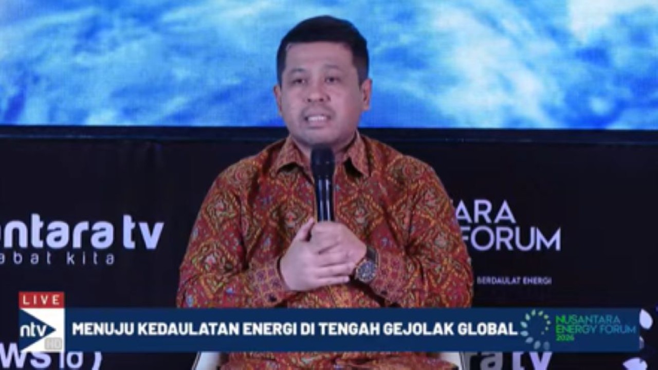 Direktur Eksplorasi Dan Pengembangan PT Pertamina  Geothermal Energy Edwil Suzandi di Nusantara Energy Forum 2026