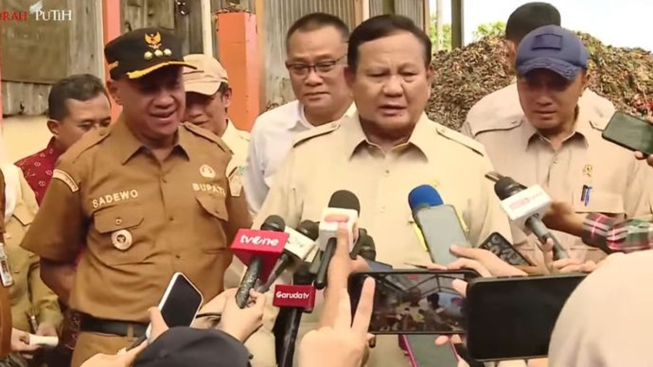 Prabowo Subianto tinjau TPST BLE Banyumas (Istimewa)