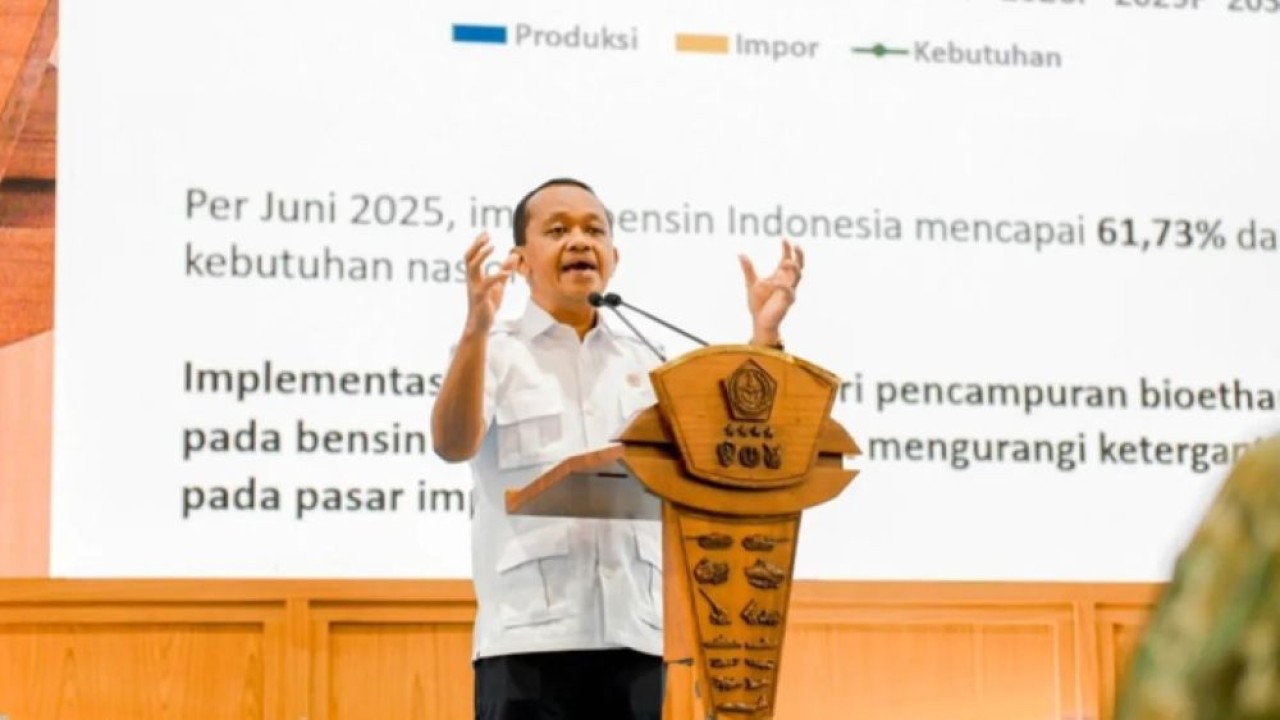 Menteri Energi dan Sumber Daya Mineral (ESDM) Bahlil Lahadalia. (Foto: ANTARA/HO-Kementerian ESDM)