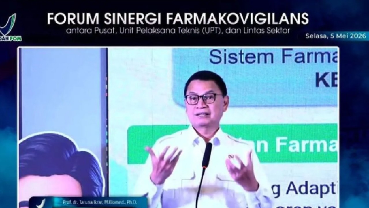Tangkapan layar - Kepala Badan Pengawas Obat dan Makanan (BPOM) Taruna Ikrar di Jakarta, Selasa (5/5/2026). ANTARA/HO - YouTube channel BPOM/pri. (Antara)