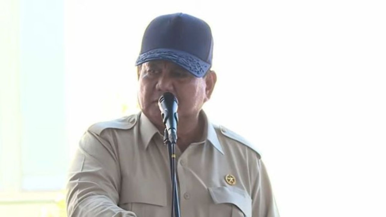 Presiden Prabowo Subianto. (YouTube Sekretariat Presiden)