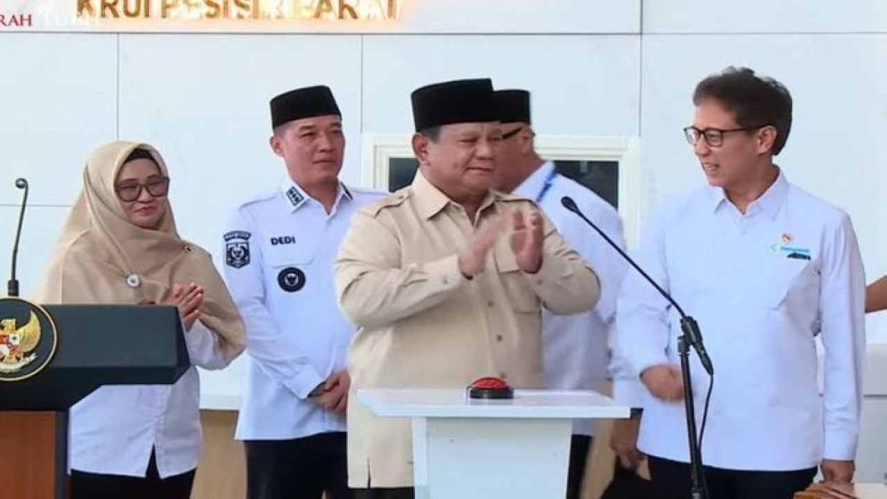 Presiden Prabowo Subianto meresmikan RSUD KH. Muhammad Thohir di Krui, Kabupaten Pesisir Barat, Lampung, Rabu, 10 Juni 2026. (Foto: Istimewa)