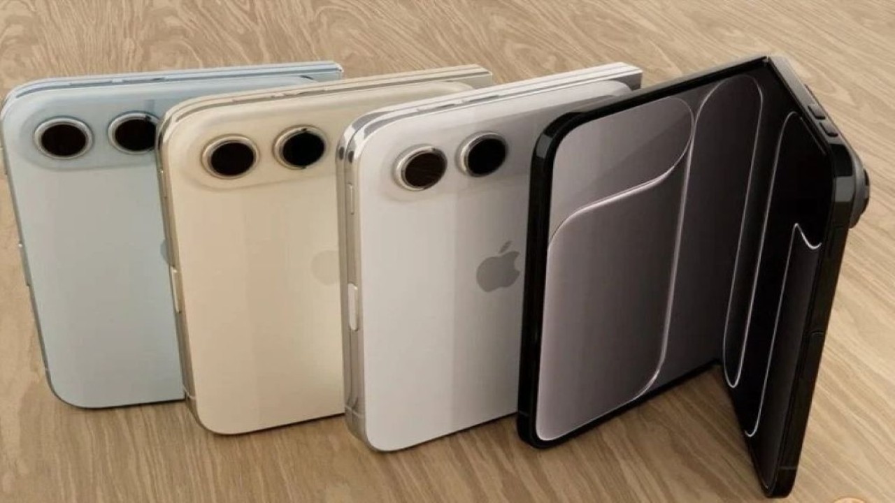 Apple diduga semakin dekat meluncurkan iPhone lipat. (Foto: Istimewa via Gizmochina)