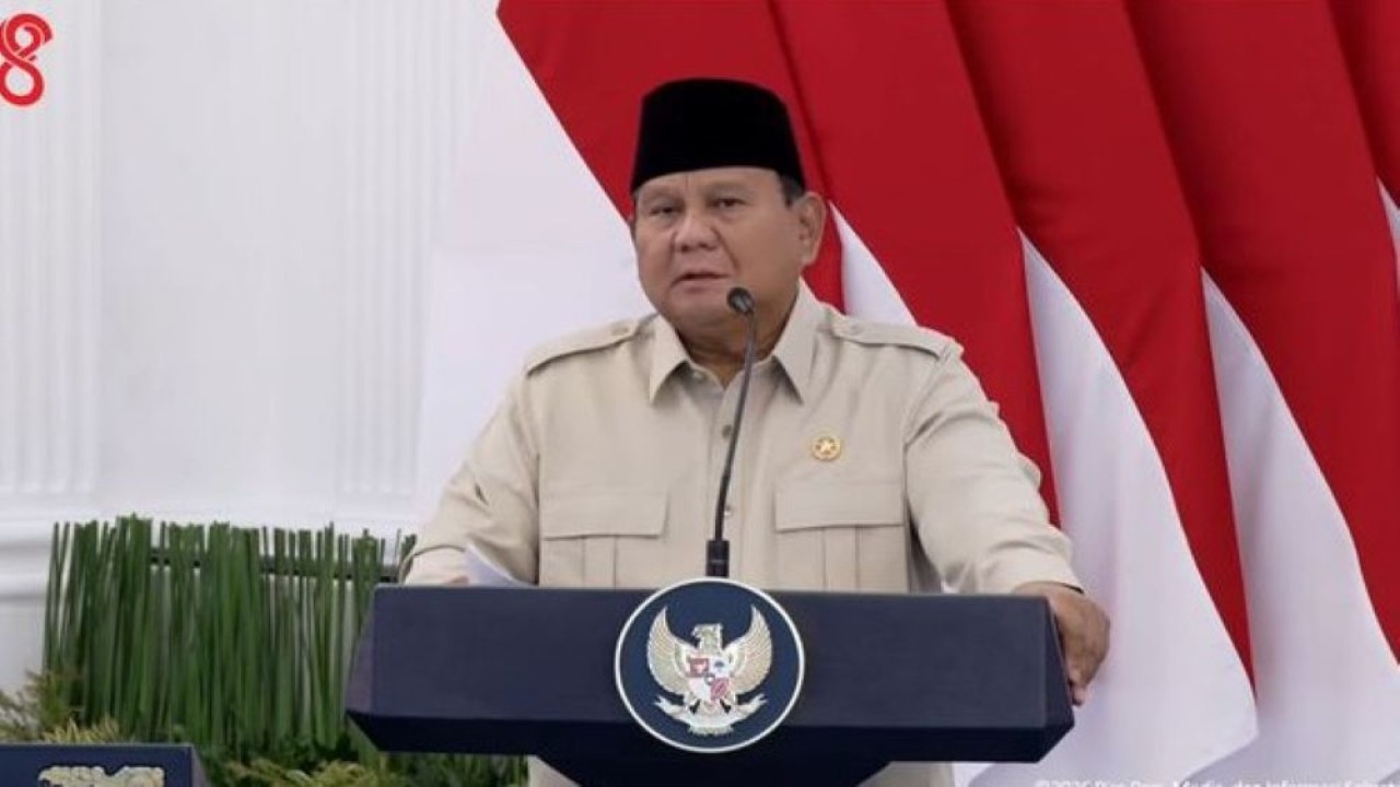 Presiden Prabowo Subianto saat groundbreaking Proyek Strategis Nasional (PSN) Liquefied Natural Gas (LNG) Abadi Masela di Kabupaten Kepulauan Tanimbar, Provinsi Maluku, Kamis, 16 Juli 2026. (Foto: Istimewa)
