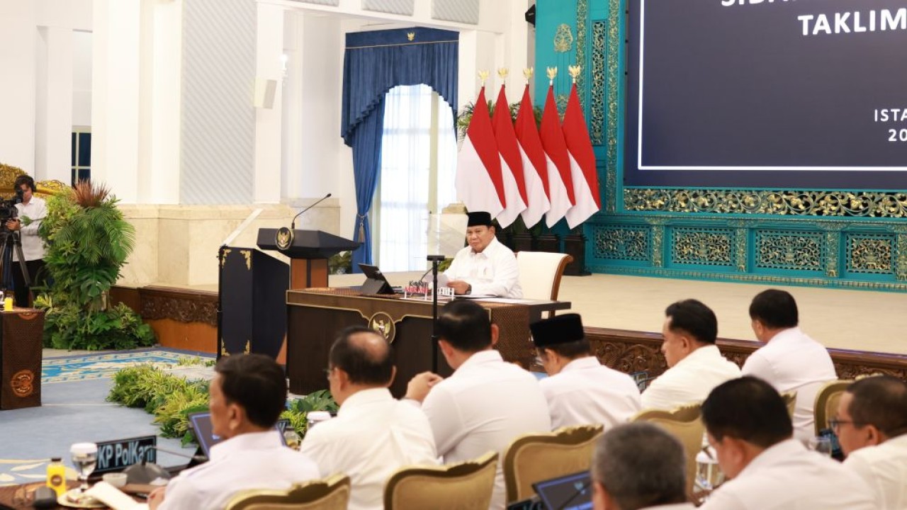 Presiden Prabowo Subianto memimpin Sidang Kabinet Paripurna di Istana Negara, Senin, 20 Juli 2026. (Foto: Dok/Istimewa/Bakom RI)