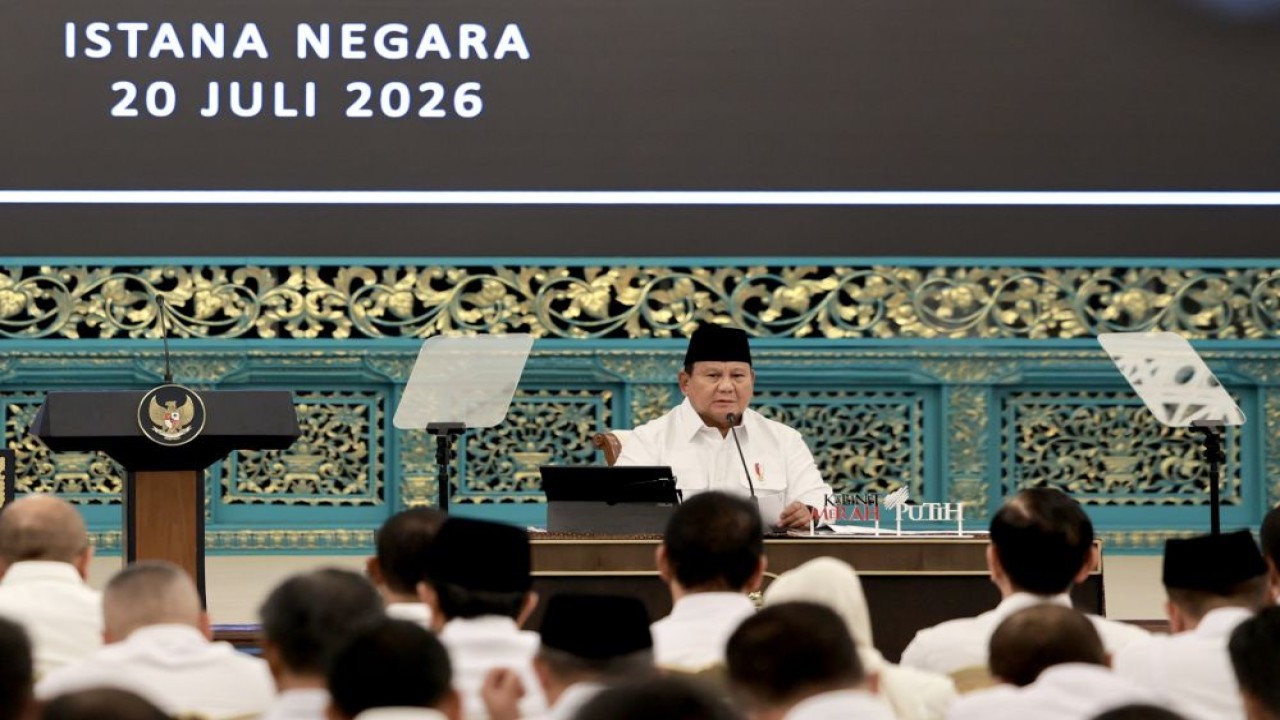 Presiden Prabowo Subianto memimpin Sidang Kabinet Paripurna di Istana Negara, Senin, 20 Juli 2026. (Foto: Dok/Istimewa/Bakom RI)