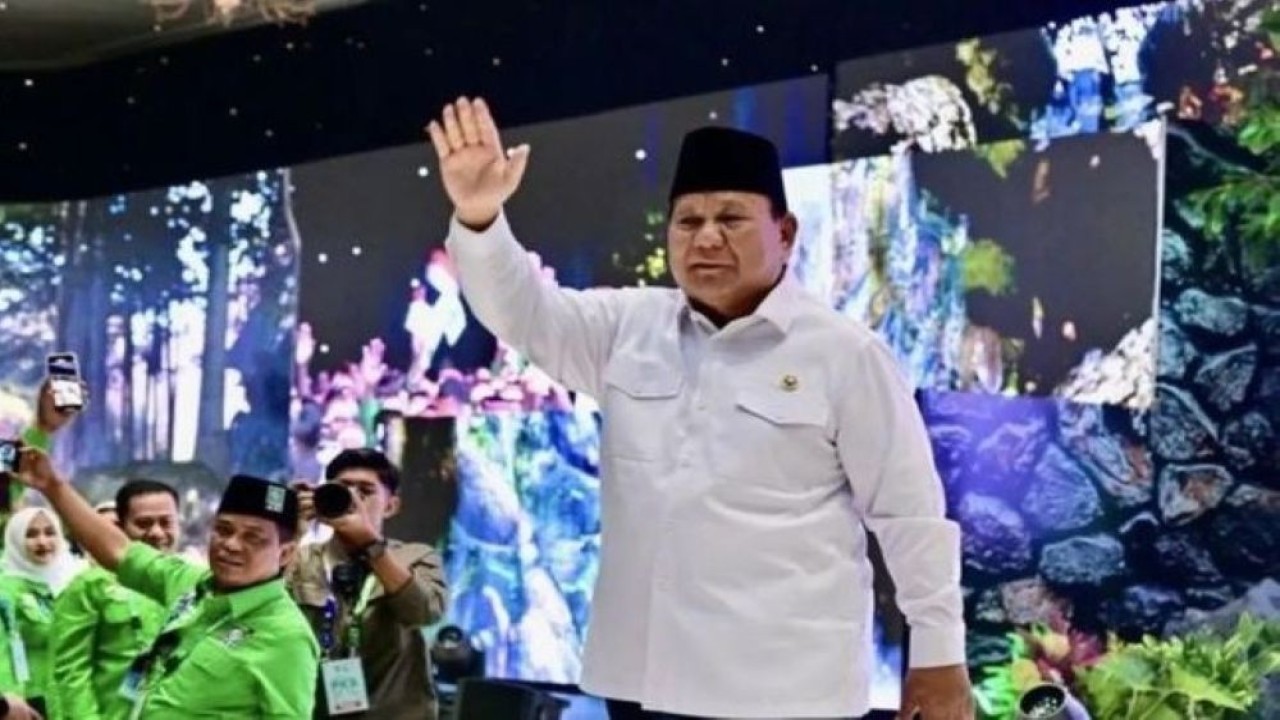 Presiden Prabowo Subianto menghadiri acara puncak peringatan Hari Lahir (Harlah) Ke27 PKB di Jakarta, Rabu, 23 Juli 2025. (Foto: Antara)