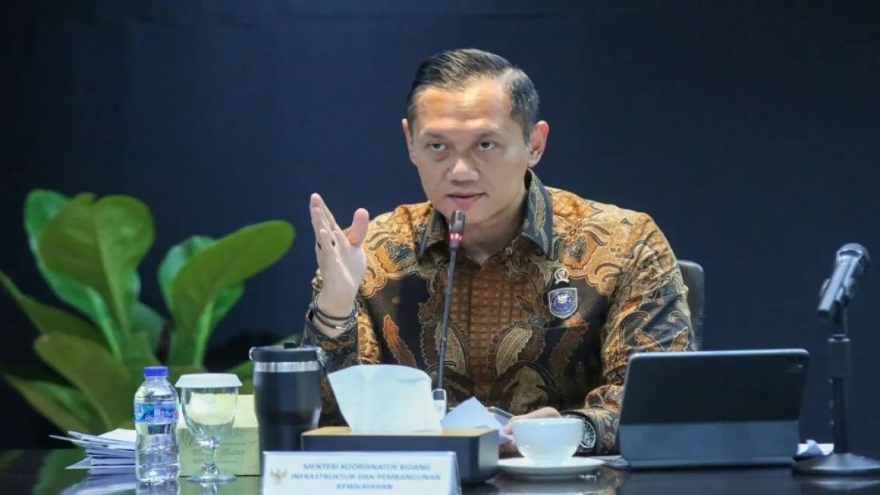 Menteri Koordinator Bidang Infrastruktur dan Pembangunan Kewilayahan (Menko IPK) Agus Harimurti Yudhoyono (AHY). (Foto: ANTARA/HO-Kemenko Infrastruktur dan Pembangunan Kewilayahan)